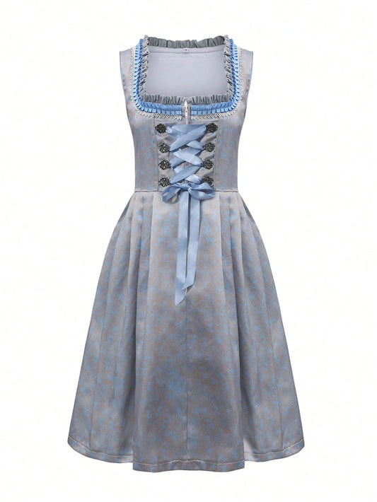 Sets für das Oktoberfest in traditionellem Stil mit Dirndl