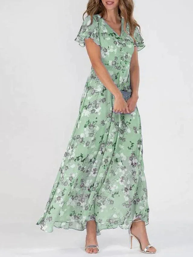 Kleid mit elegantem Blumenmuster für stilbewusste Frauen