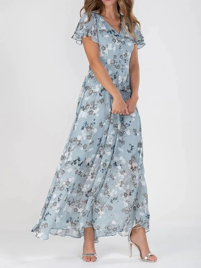 Kleid mit elegantem Blumenmuster für stilbewusste Frauen