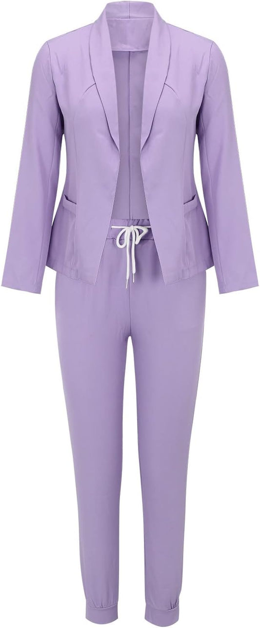 Sets Damen Blazer Hose Kombination für Büro und Freizeit