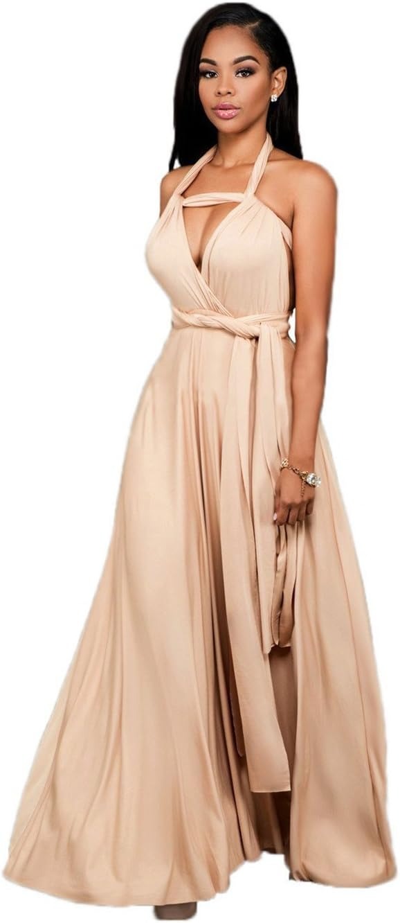 Kleid Lang Rückenfrei Elegant in Flieder für besondere Anlässe