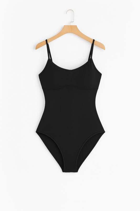 Bademode Damen Badeanzug mit tiefem Rückenausschnitt und Cups