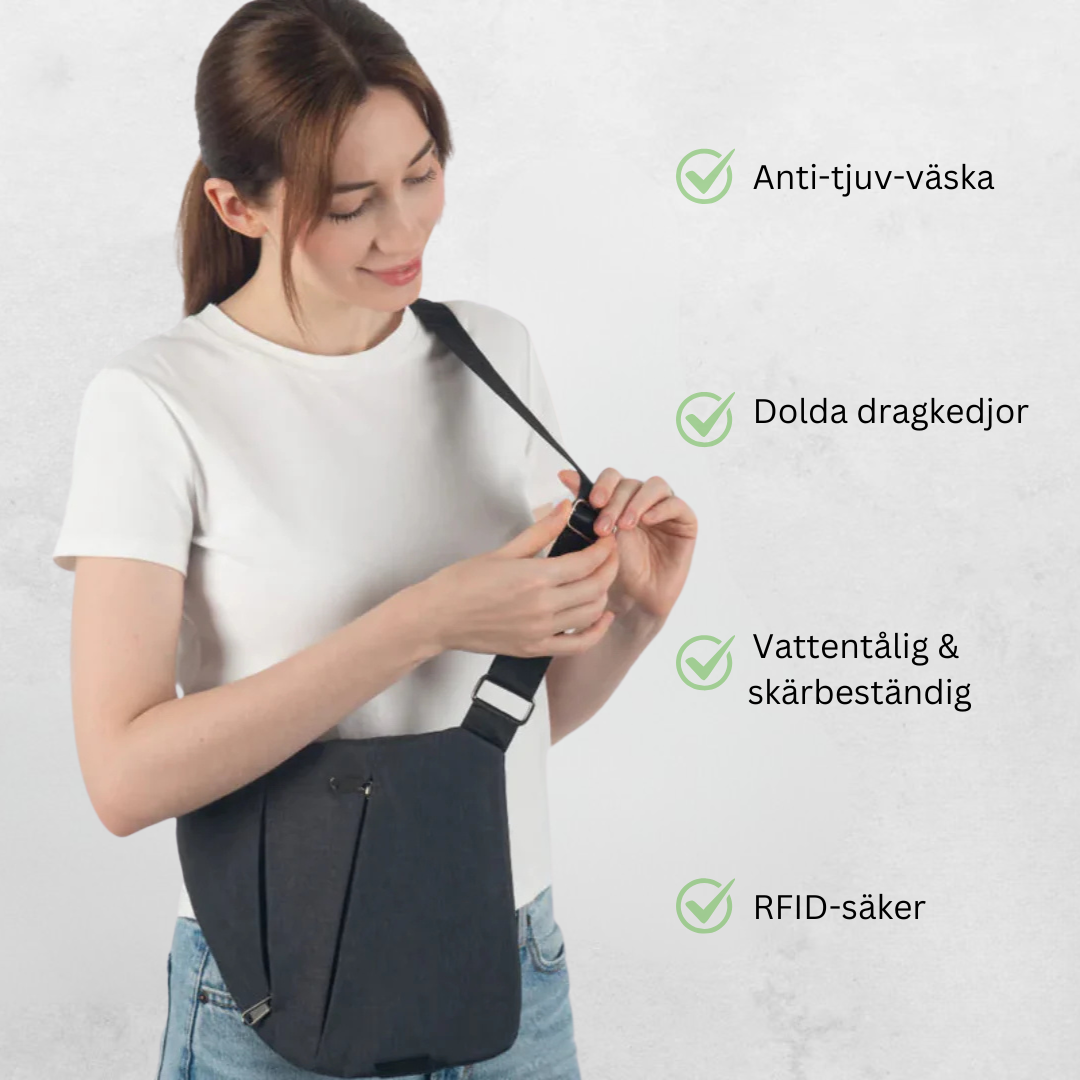 Vera® | Stöldskydd Axelväska – Res lätt, Res Säkert