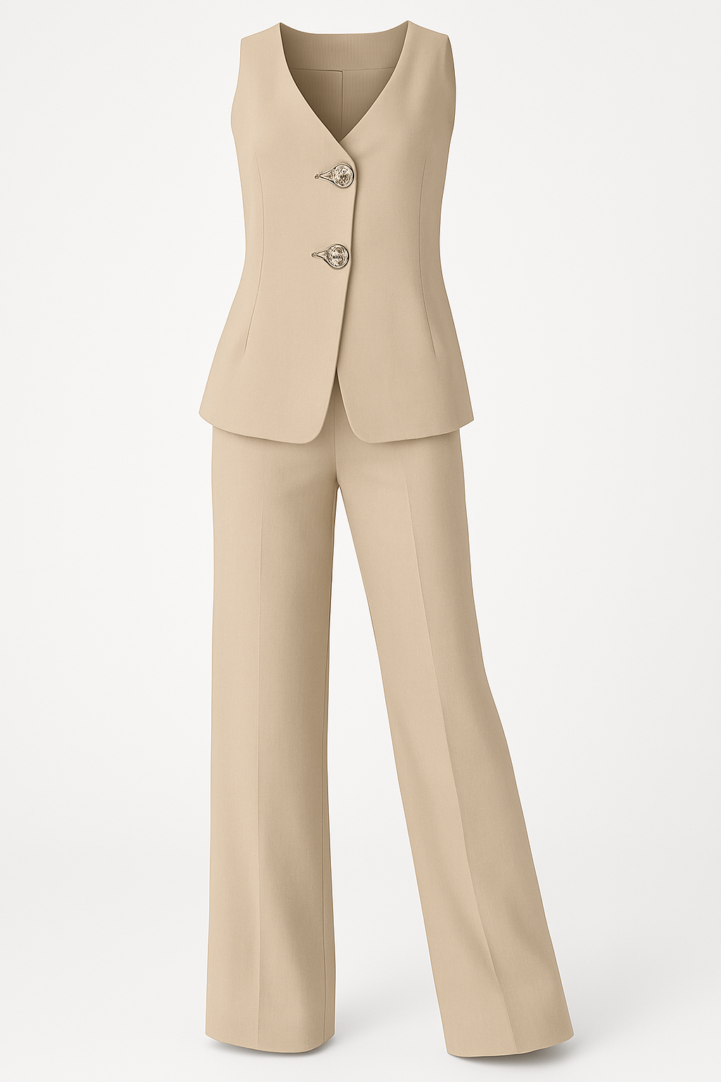 Eleganter Frauen Anzug mit Weste und Hose für Herbst/Winter