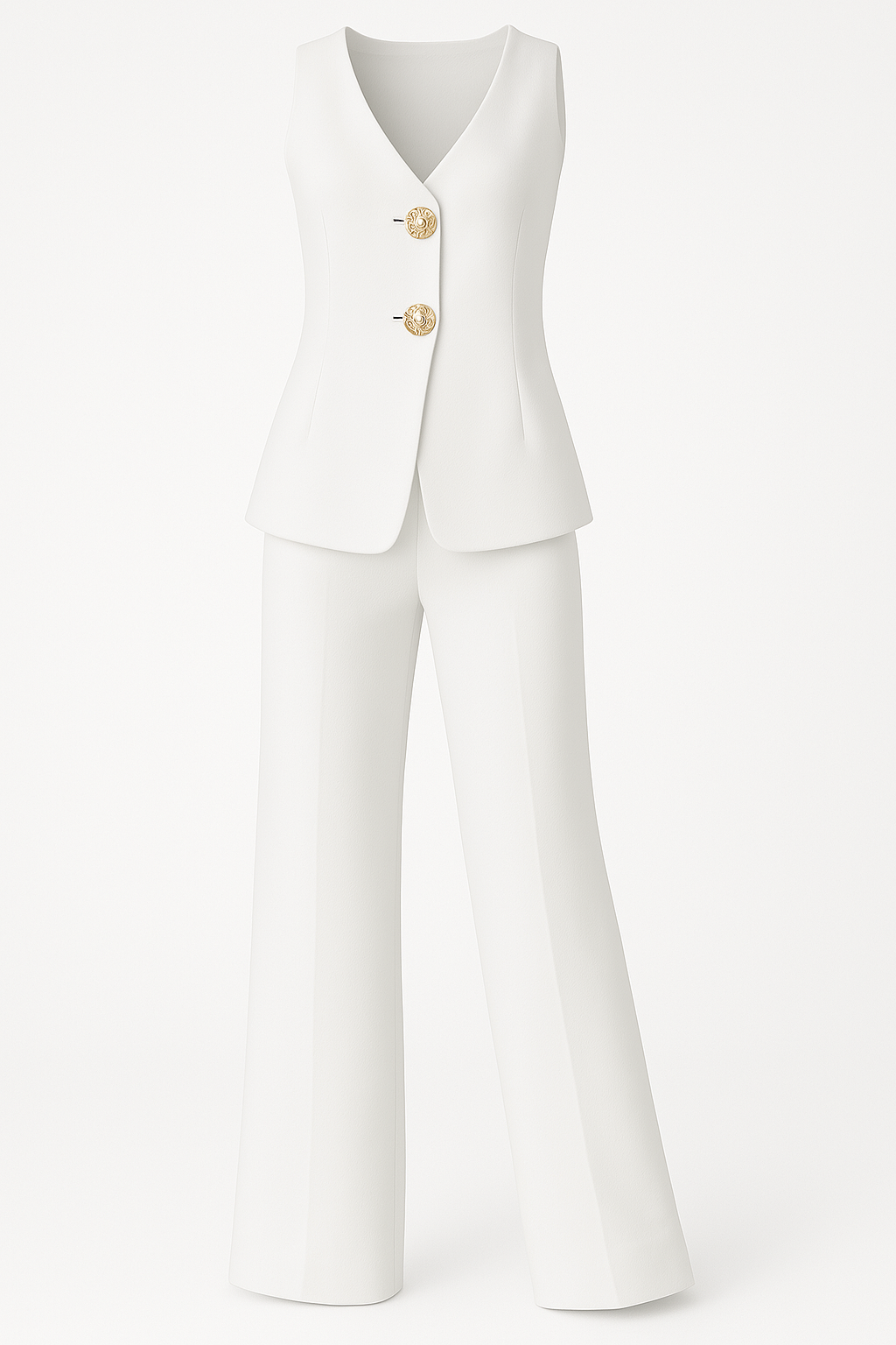 Eleganter Frauen Anzug mit Weste und Hose für Herbst/Winter