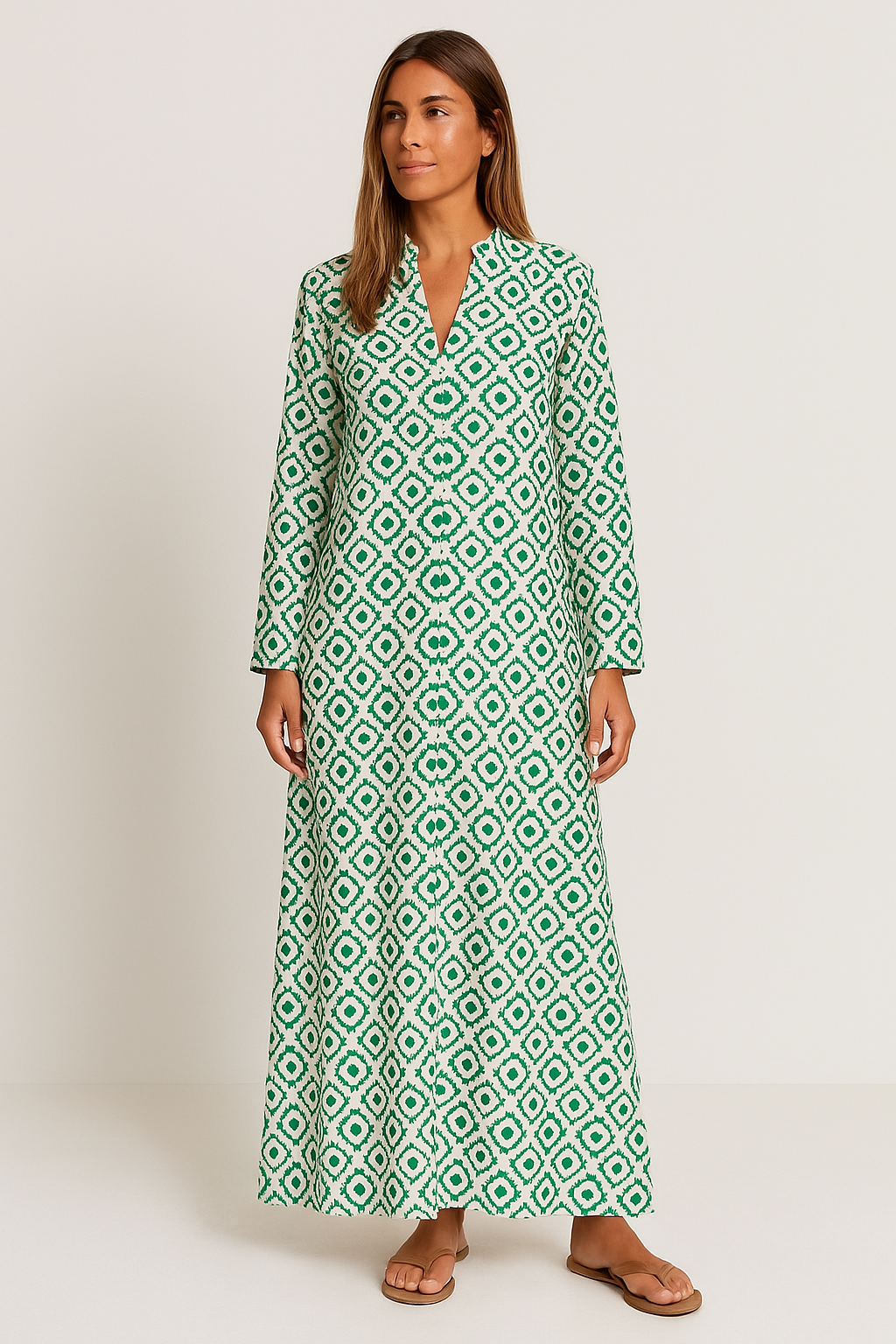 Elegantes Sommerkleid aus Baumwolle für stilvolle Frauen