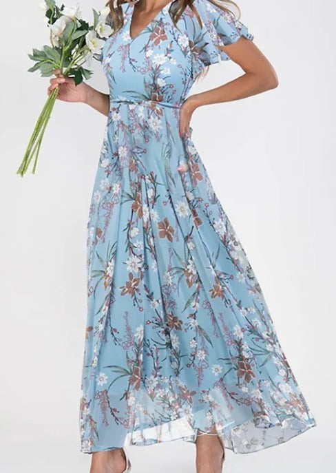 Kleid mit elegantem Blumenmuster für stilbewusste Frauen
