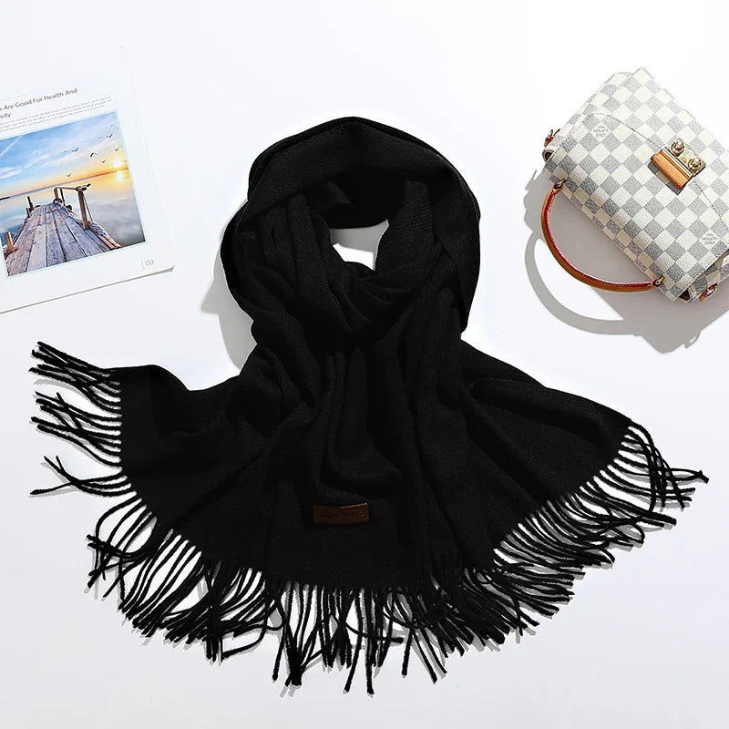 Luxuriöser Baumwolle Schal Frauen - Warm & Elegant für Winter