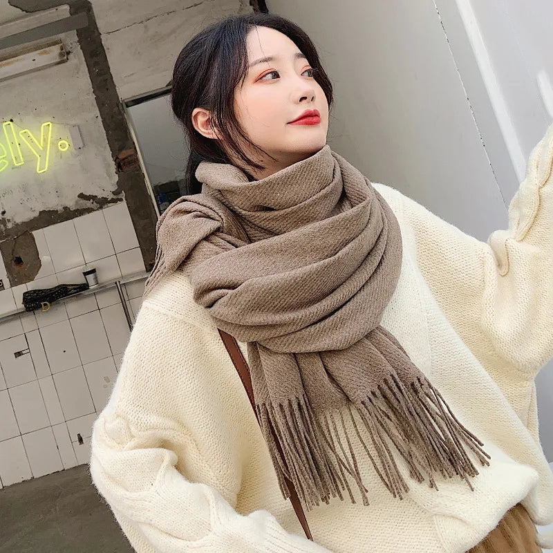 Luxuriöser Baumwolle Schal Frauen - Warm & Elegant für Winter