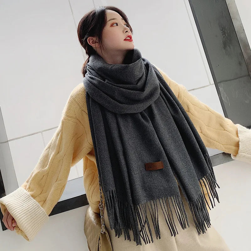 Luxuriöser Baumwolle Schal Frauen - Warm & Elegant für Winter