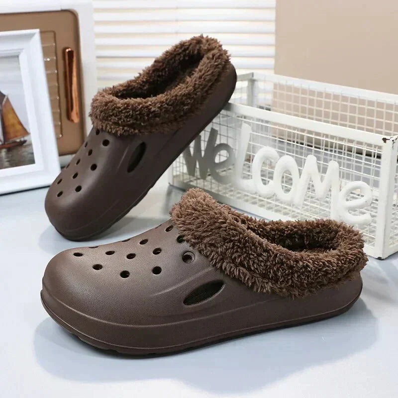 Flipflops mit warmem Wollfutter für Damen und Herren