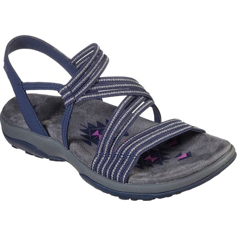 Damen-Sommersandalen mit Keilabsatz, bequeme flache Sandalen aus elastischem Stoff