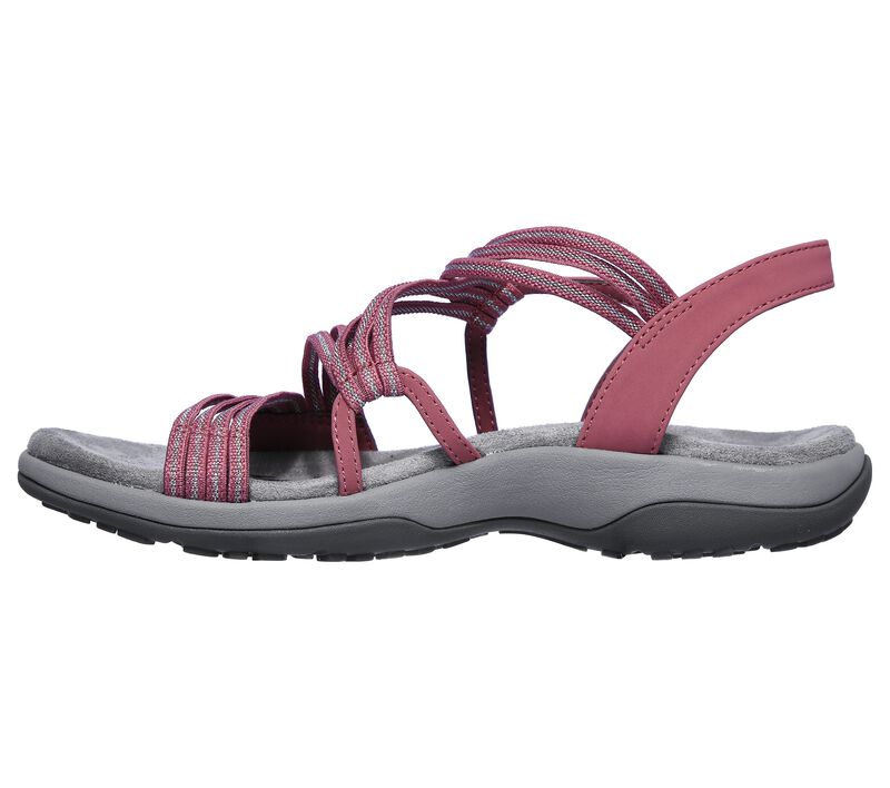 Damen-Sommersandalen mit Keilabsatz, bequeme flache Sandalen aus elastischem Stoff