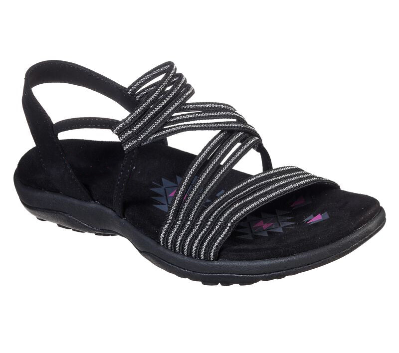 Damen-Sommersandalen mit Keilabsatz, bequeme flache Sandalen aus elastischem Stoff