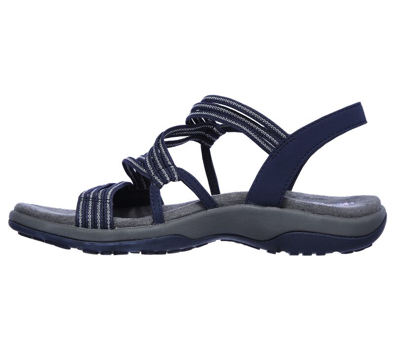Damen-Sommersandalen mit Keilabsatz, bequeme flache Sandalen aus elastischem Stoff
