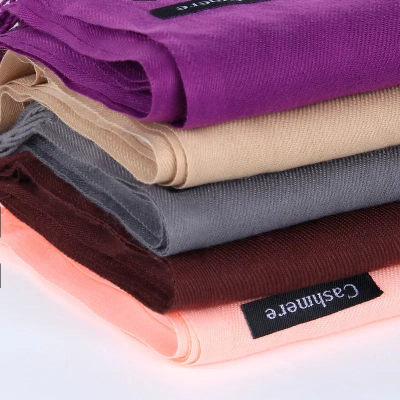 Schal für Frauen, dick, koreanischer Stil, großes rotes Logo, warm und vielseitig, ideal für Winter