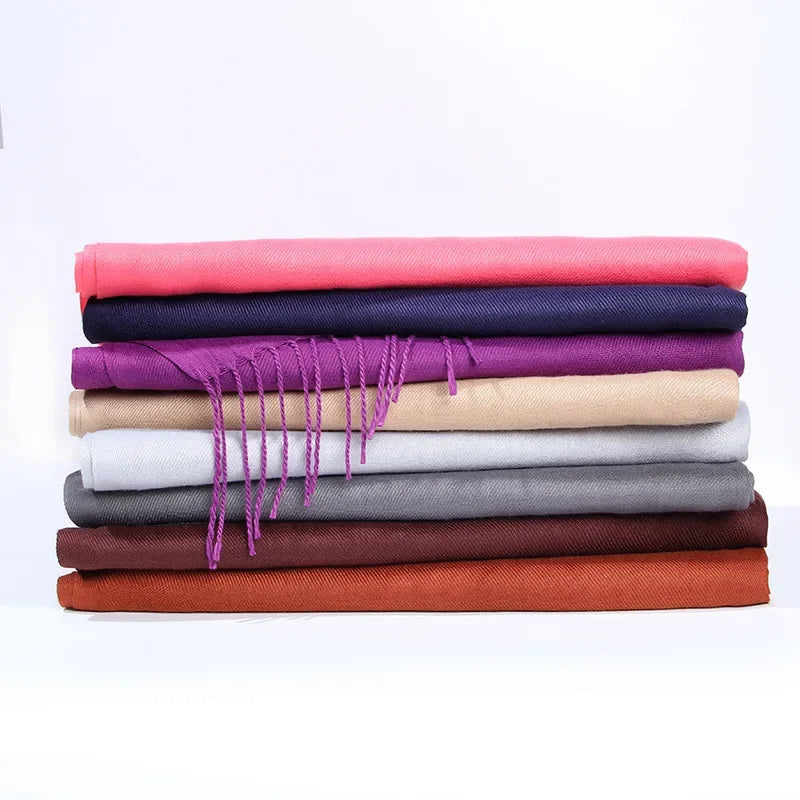 Schal für Frauen, dick, koreanischer Stil, großes rotes Logo, warm und vielseitig, ideal für Winter