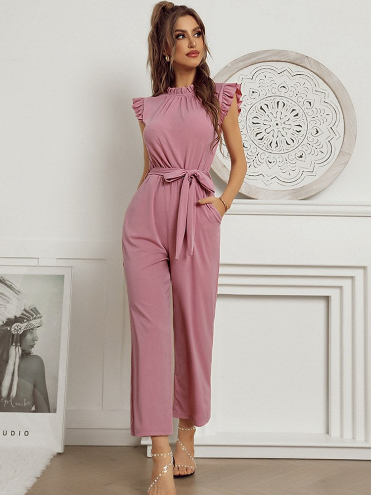 Warmer Frauen Jumpsuit mit ergonomischem Gürtel für Winter