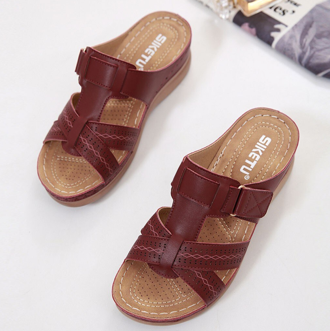 Eleanor Damen Komfort-Sandalen: Geflochten, Elegant, Bequem