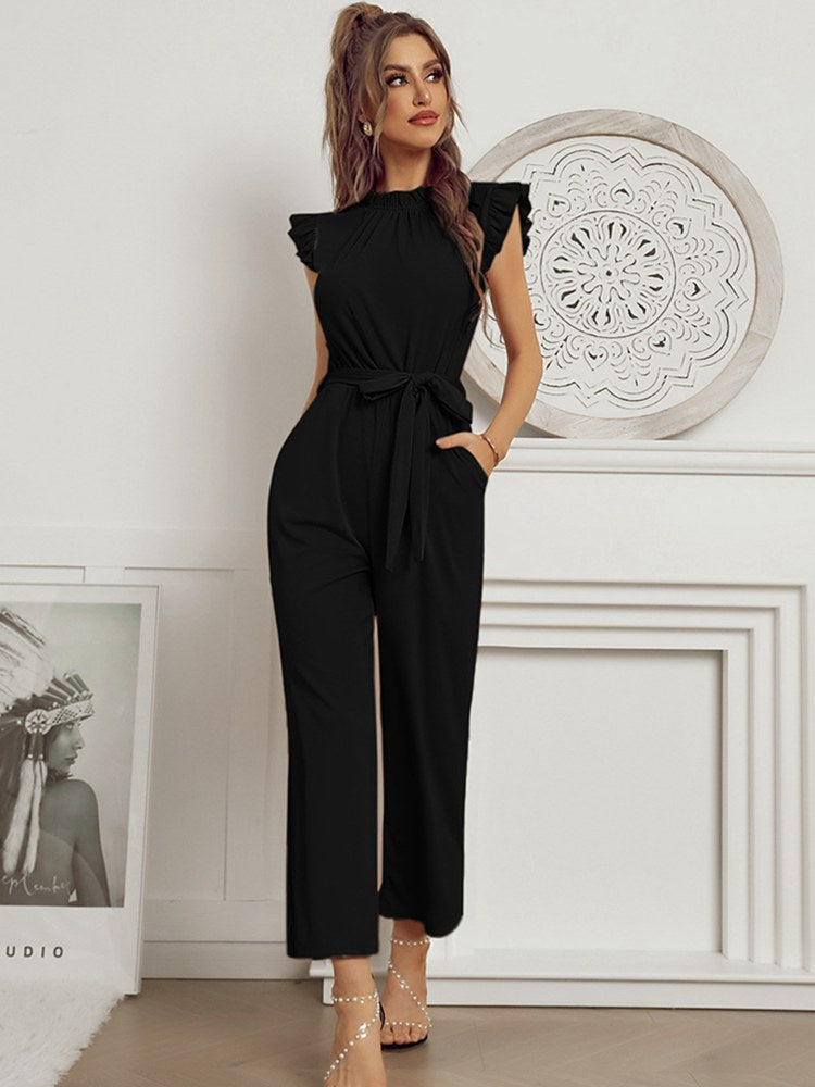 Warmer Frauen Jumpsuit mit ergonomischem Gürtel für Winter