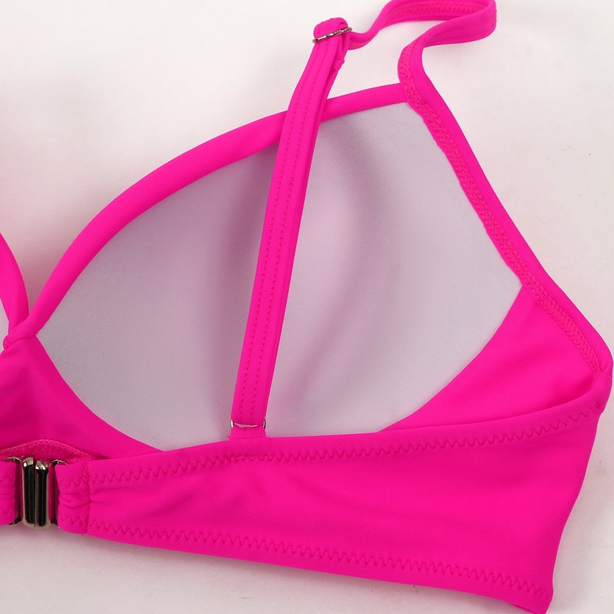 Bademode Damen Bikini Set mit Wickeloptik und High Waist