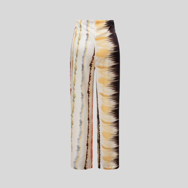 Sets in Bohèmefarben mit schulterfreiem Oberteil und Palazzo-Hose