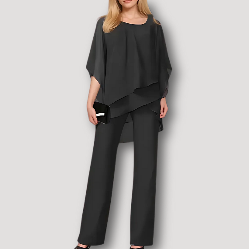 Sets für besondere Anlässe mit eleganter Chiffon-Hose