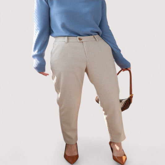 Vera | Helga - Hoch taillierte Slim-Hosen