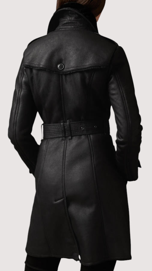 Vera | Eleganter ¾ Ledermantel