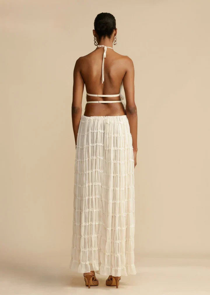 Set aus Haltertop und Rock – Elegantes Outfit für Damen