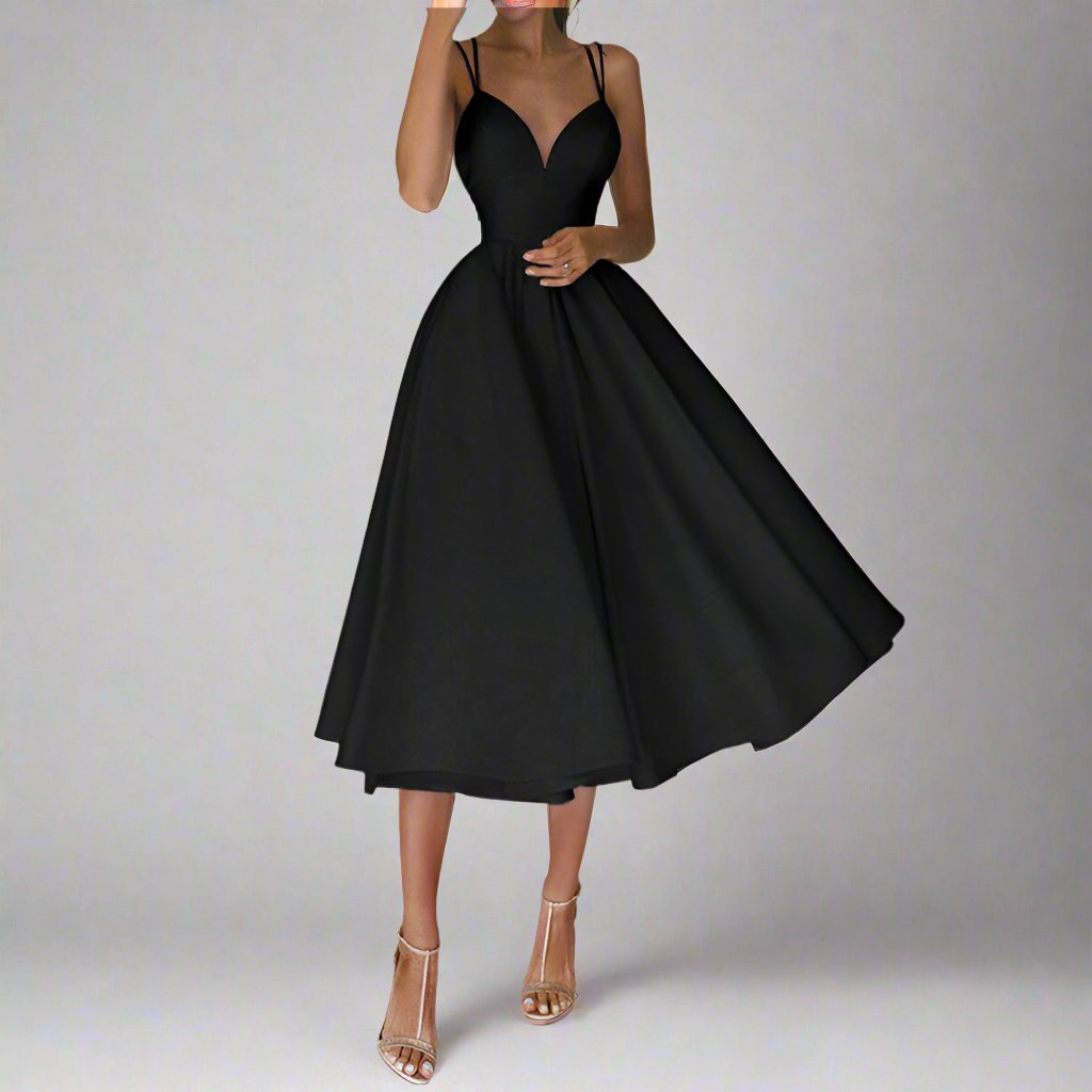 Kleider für Frauen – Elegantes Brautjungfernkleid mit schickem V-Ausschnitt