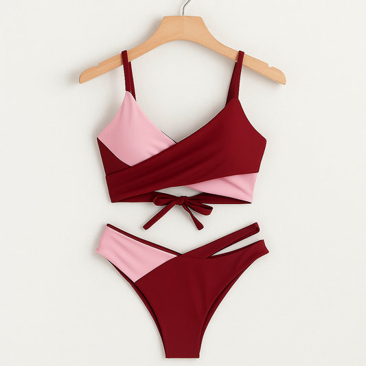 Bademode Einteiler mit Cut-Out und asymmetrischem Look