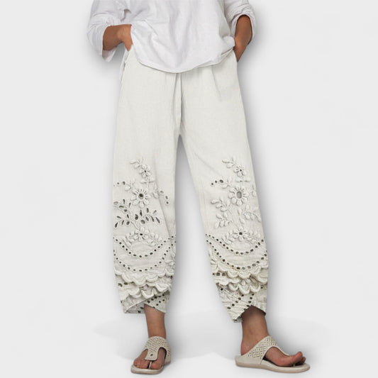 Vera | Chloe – Elegante Print Spitzenhose