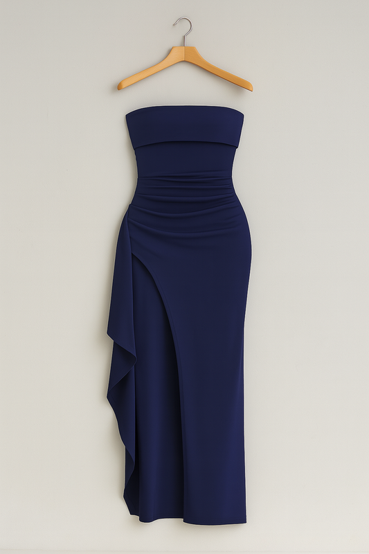 Elegantes Navyblau Maxikleid für Stilbewusste Damen