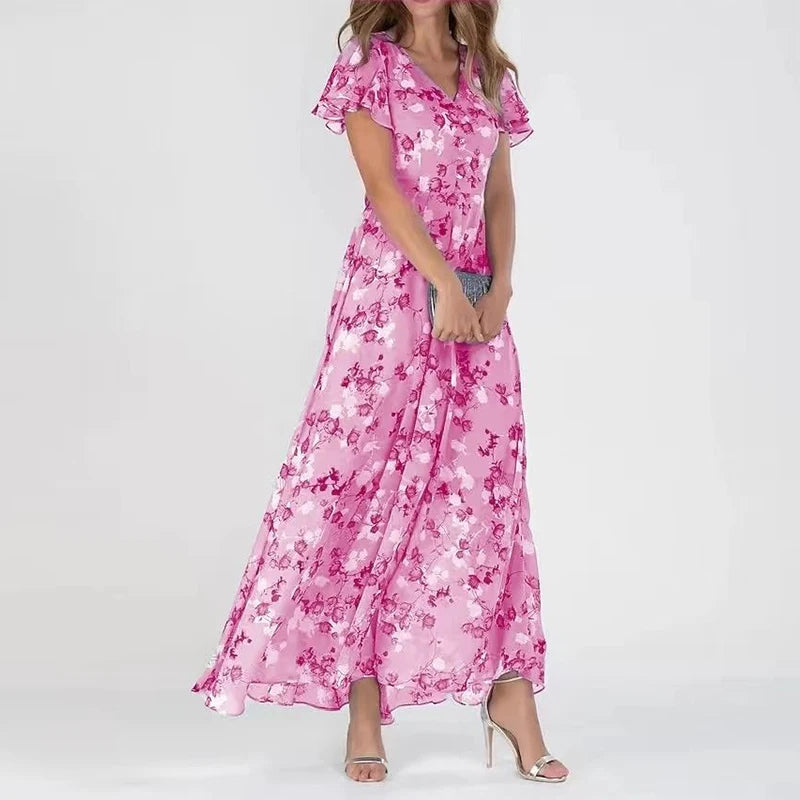 Kleid mit elegantem Blumenmuster für stilbewusste Frauen