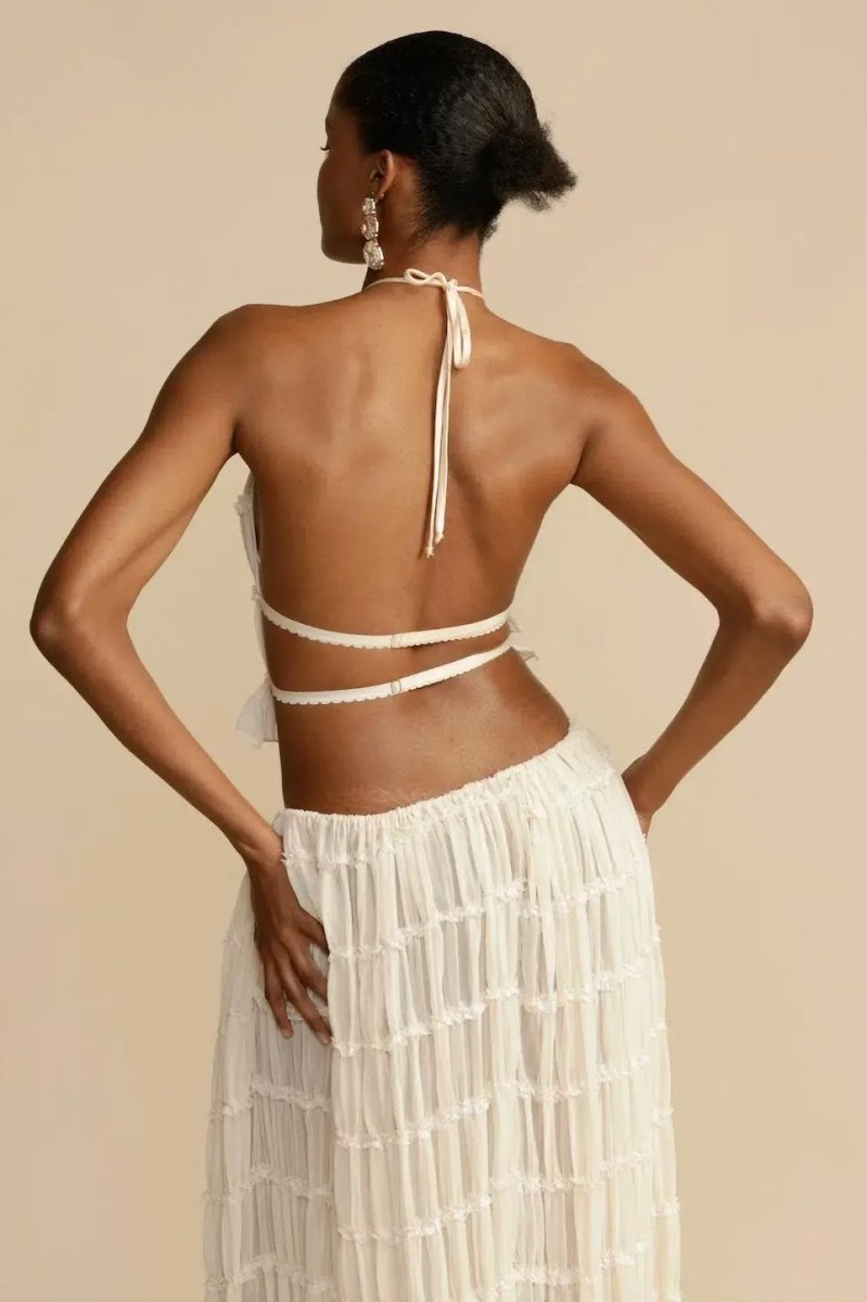 Sets Elegantes Sommer-Set aus zwei Teilen mit langem, fließendem Rock