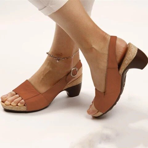 Sandalen mit gepolsterter Sohle und offenem Zehenbereich für Sommerkomfort
