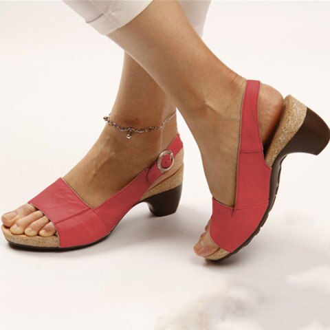 Sandalen mit gepolsterter Sohle und offenem Zehenbereich für Sommerkomfort