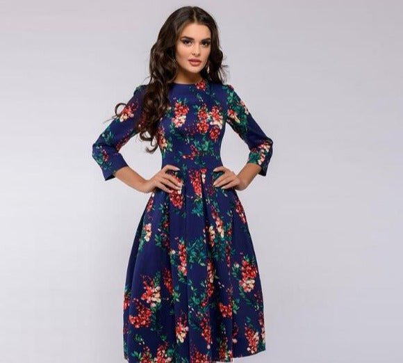 Kleider im Retro-Stil mit floralem Muster für elegante Anlässe