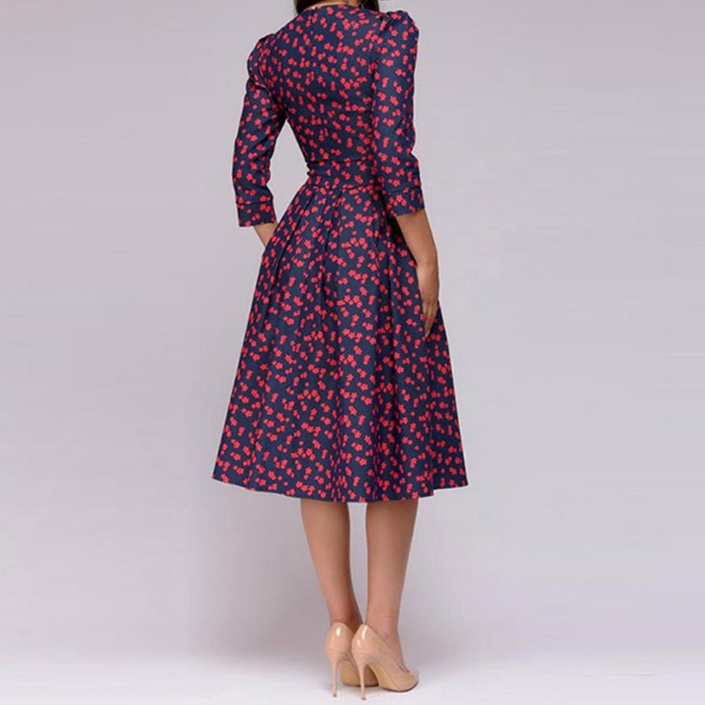 Kleider im Retro-Stil mit floralem Muster für elegante Anlässe