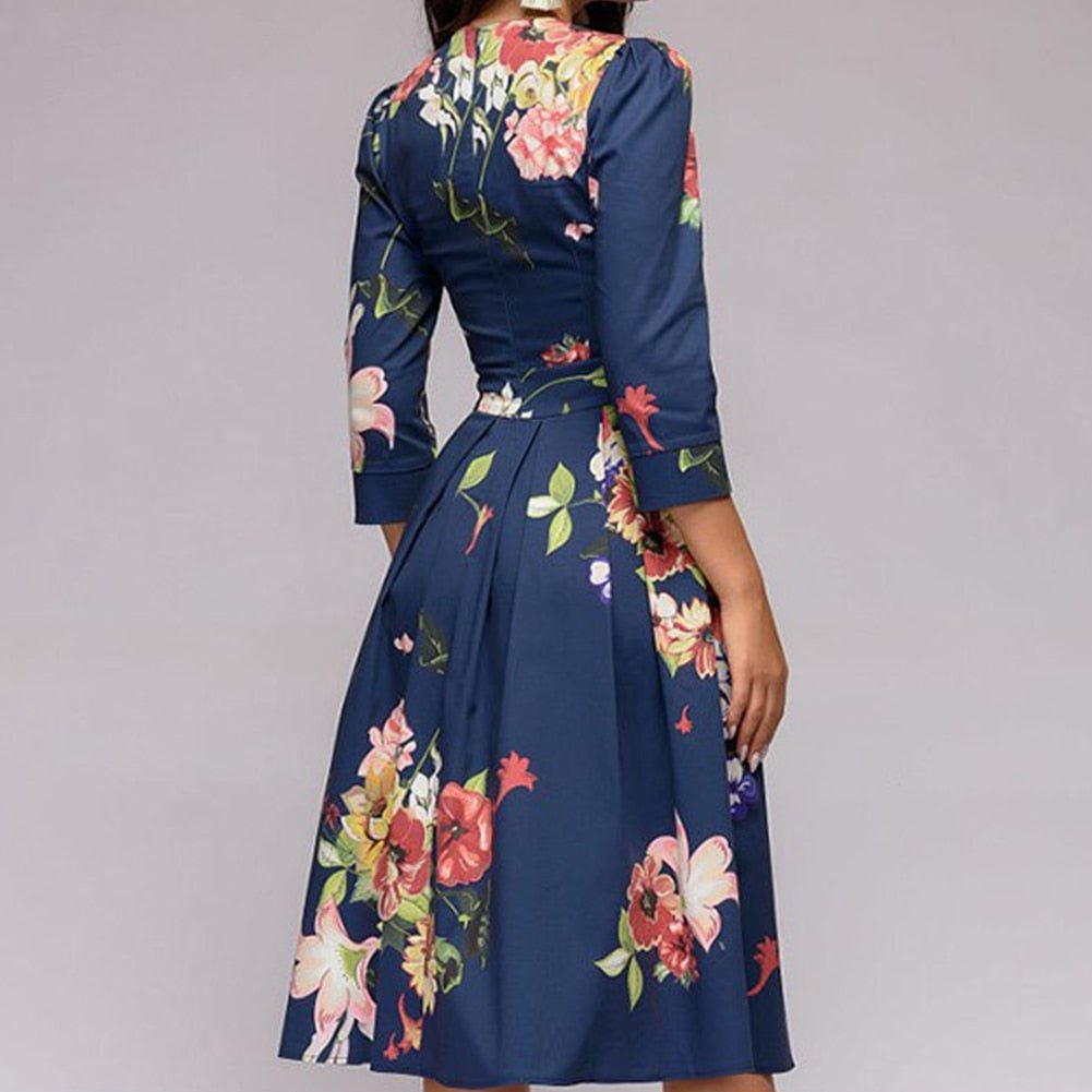 Kleider im Retro-Stil mit floralem Muster für elegante Anlässe