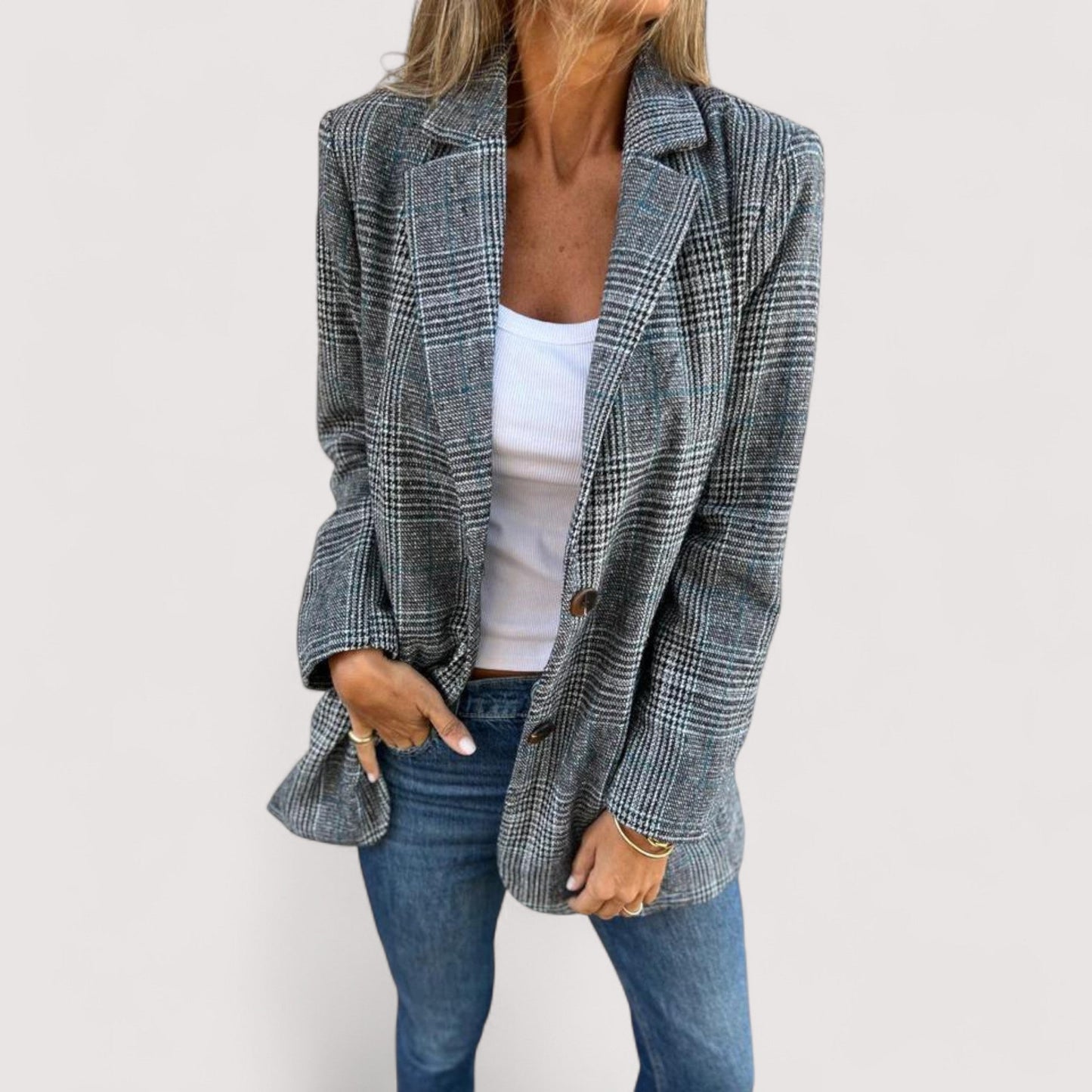 Vera | Tiziana - Lässiger kariert Blazer