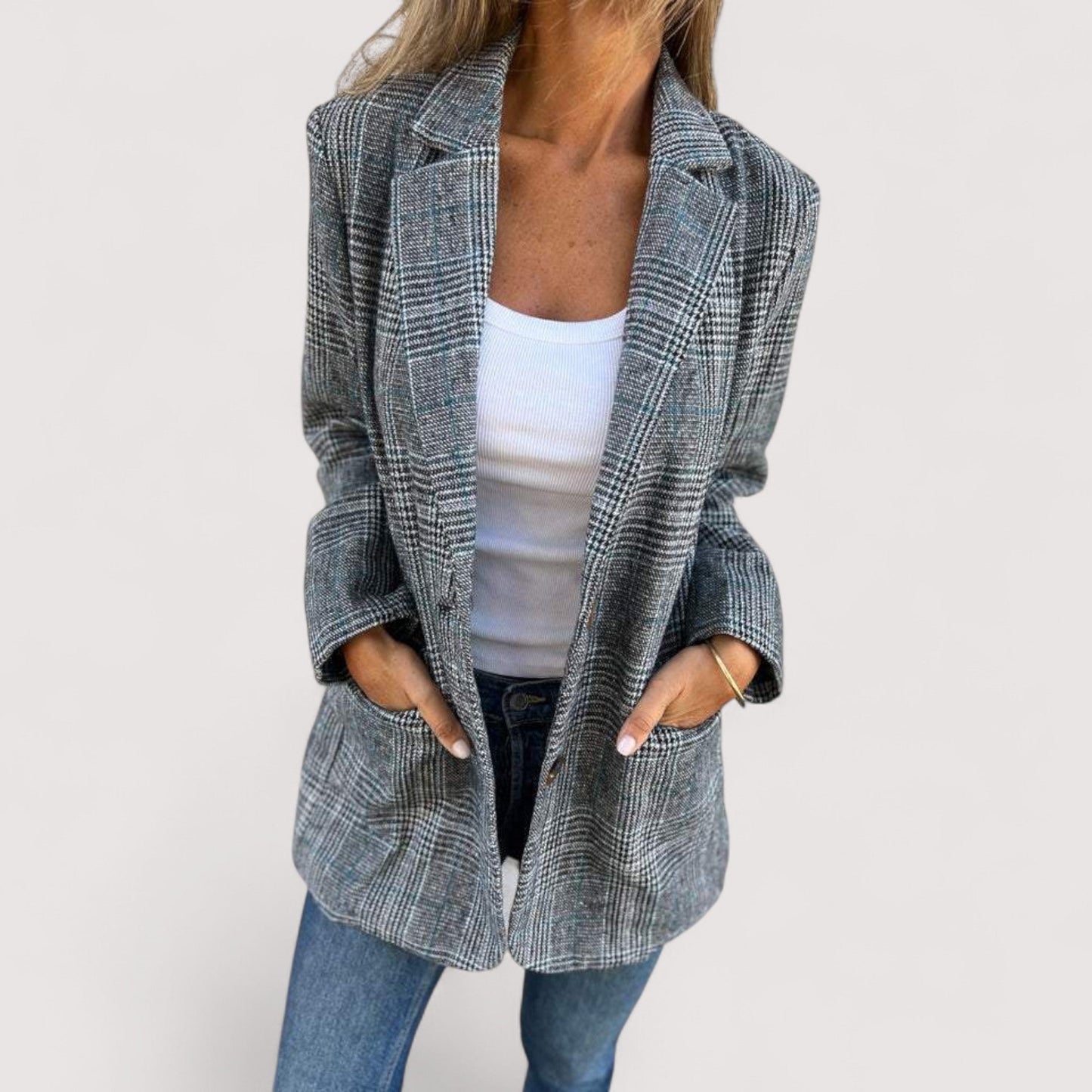 Vera | Tiziana - Lässiger kariert Blazer