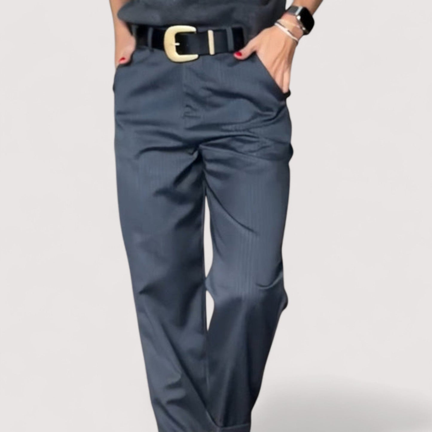 Vera | Bianca - Gestreifte Anzughose