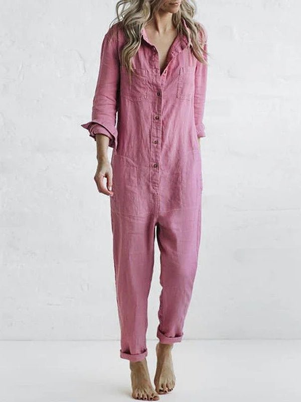 Jumpsuit mit Eleganz und Stil – Langärmeliges Design für Frauen