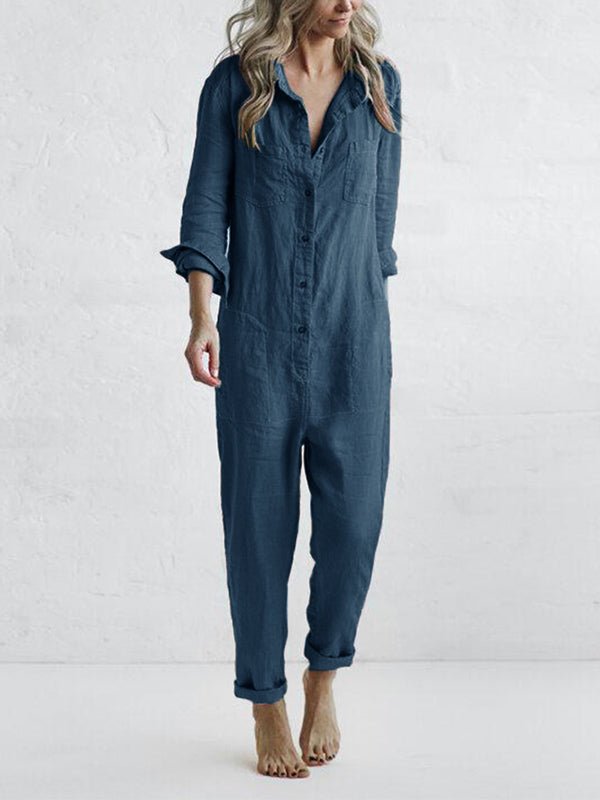 Jumpsuit mit Eleganz und Stil – Langärmeliges Design für Frauen