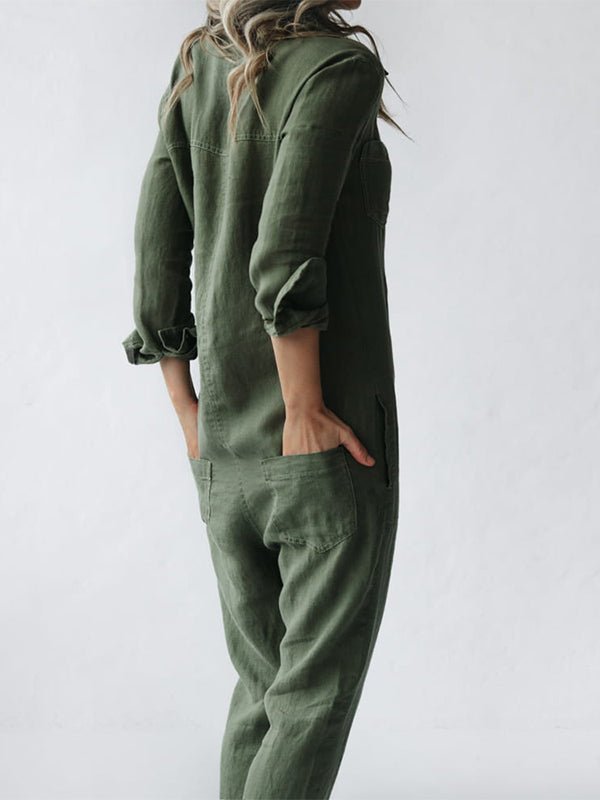 Jumpsuit mit Eleganz und Stil – Langärmeliges Design für Frauen