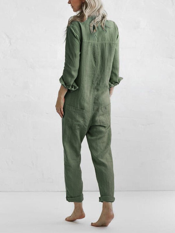 Jumpsuit mit Eleganz und Stil – Langärmeliges Design für Frauen