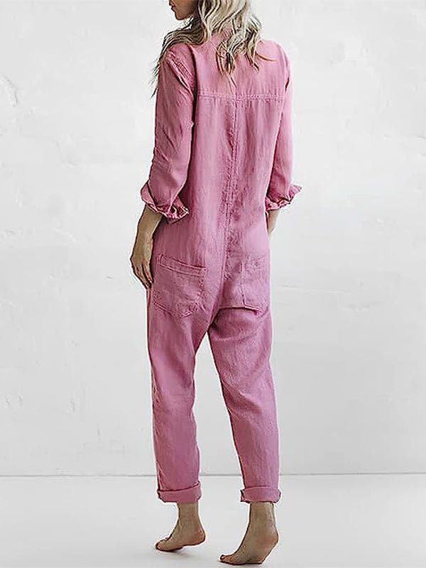 Jumpsuit mit Eleganz und Stil – Langärmeliges Design für Frauen