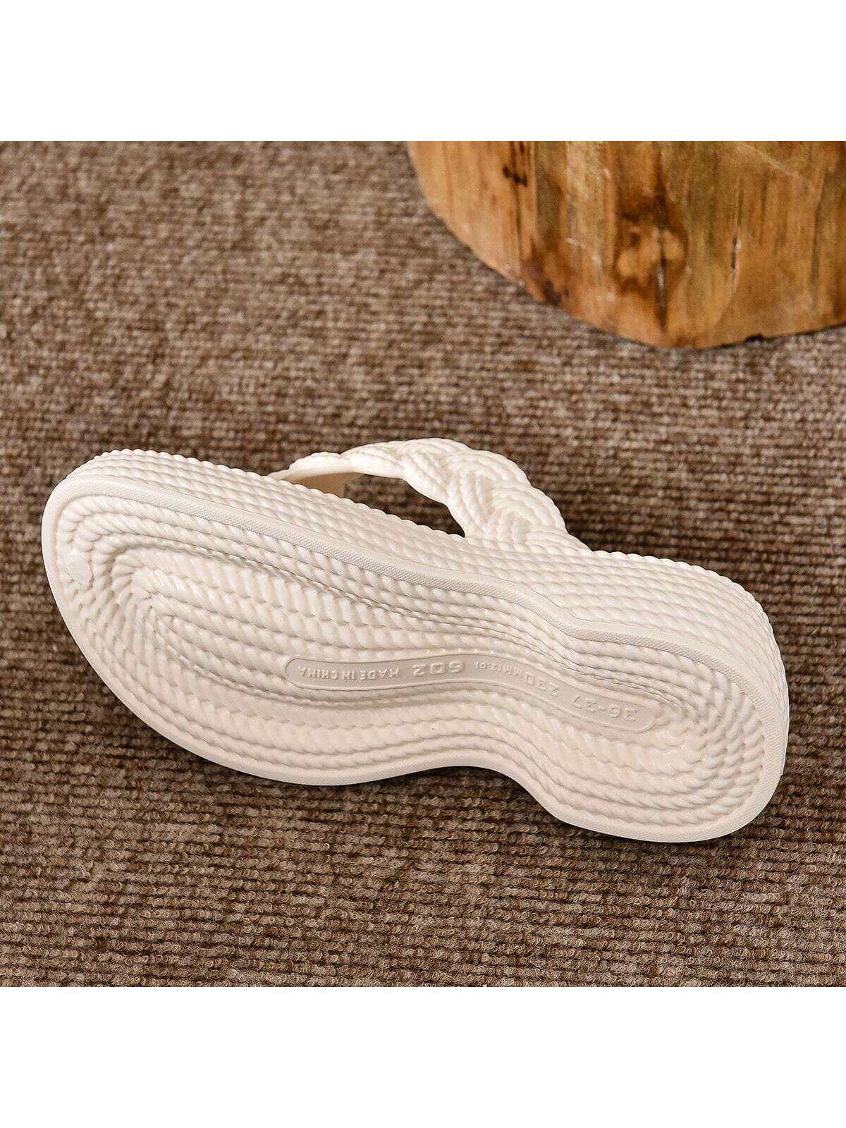 Sandalen mit geflochtenem Muster und weicher, dicker EVA-Sohle